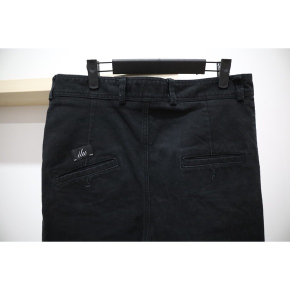 I Love Ugly ILU Mens Size Medium Ralph Pants Jean Black Drop Crotch Tapered - Picture 3 of 11